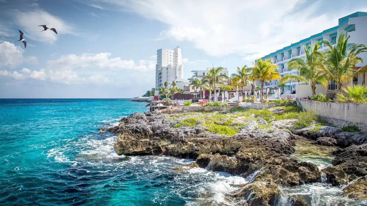 Costa de Isla Cozumel en Mexico