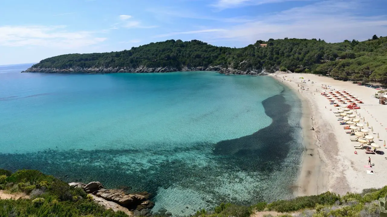 Playa Fetovaia en Isla de Elba Italia