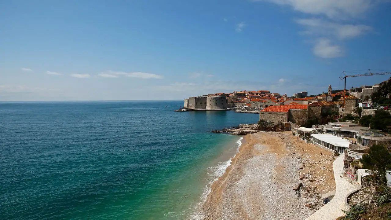 playa Banje en Dubrovnik