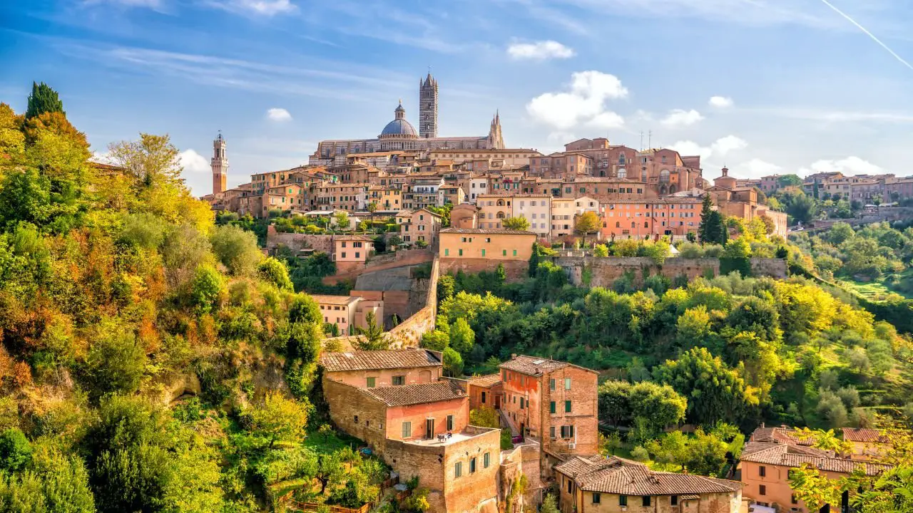 Downtown de Siena Italia