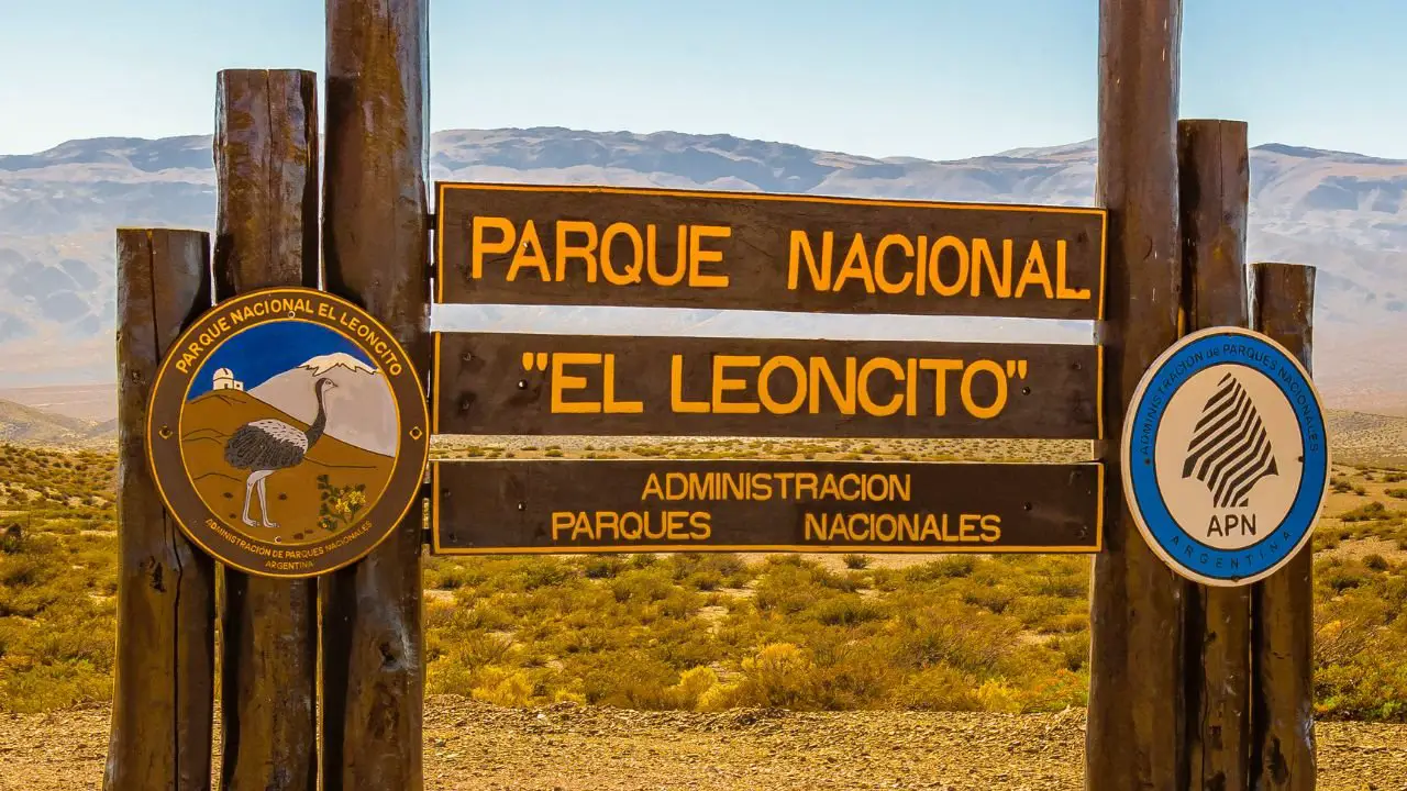 Entrada al Parque Nacional El Leoncito