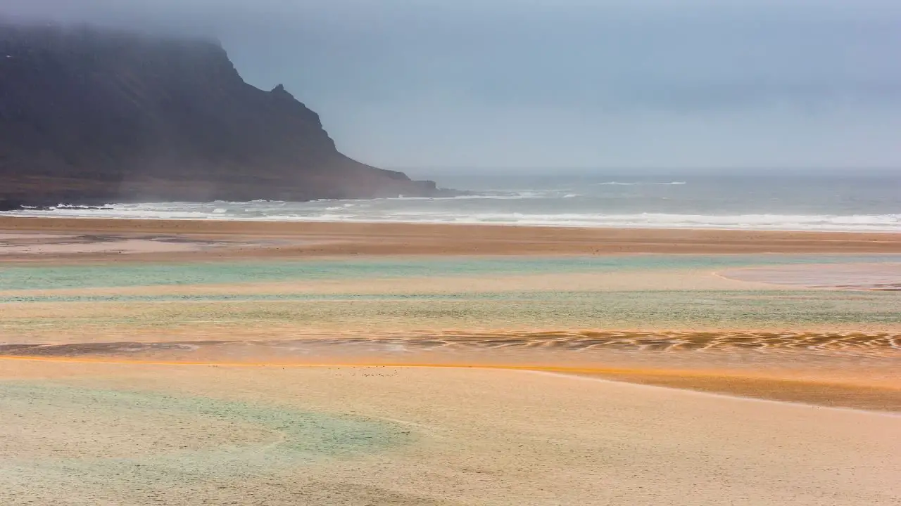 Playa Raudisandur en Islandia 