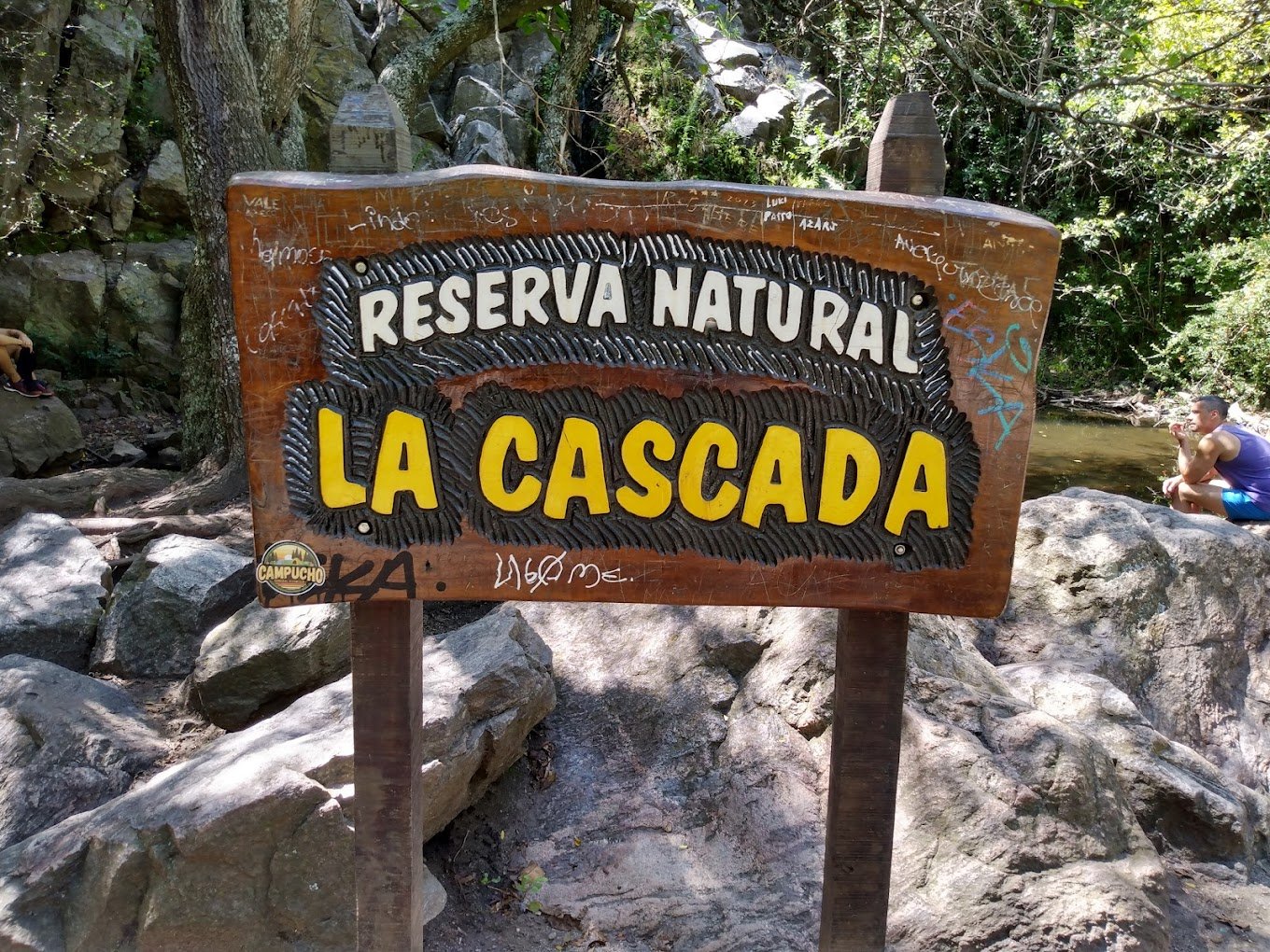 entrada Reserva natural La Cascada